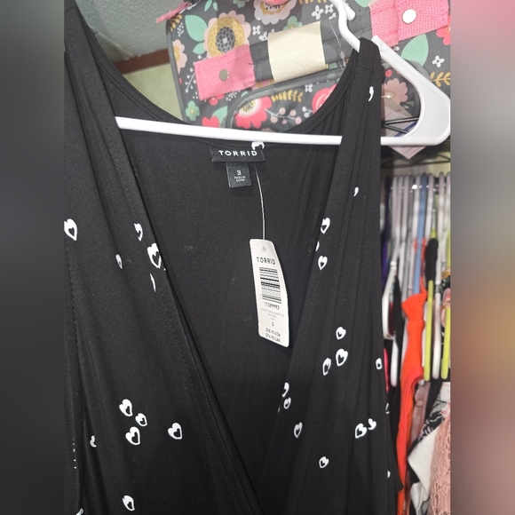 NWT TORRID HEART PRINT DRESS 3X - Picture 3 of 5